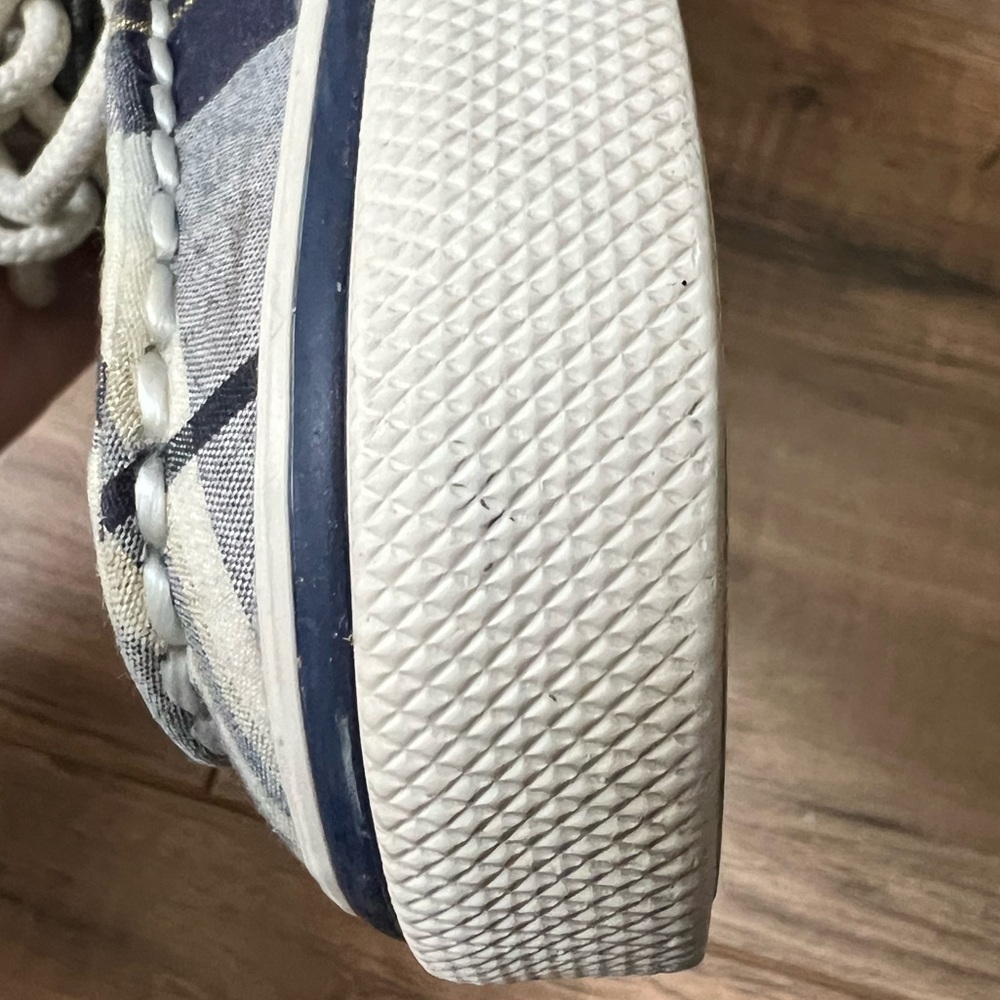 Women’s Sperry Blue Plaid Top-Siders - Picture 14 of 14